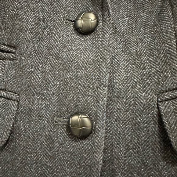 Banana Republic Factory navy tweed blazer Size 0 - Picture 9 of 12